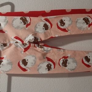 2 Pair Carters Festive Santa, Polka Dot Print Leggings